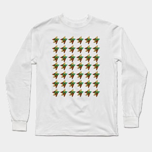 Dirty Star Pattern Long Sleeve T-Shirt